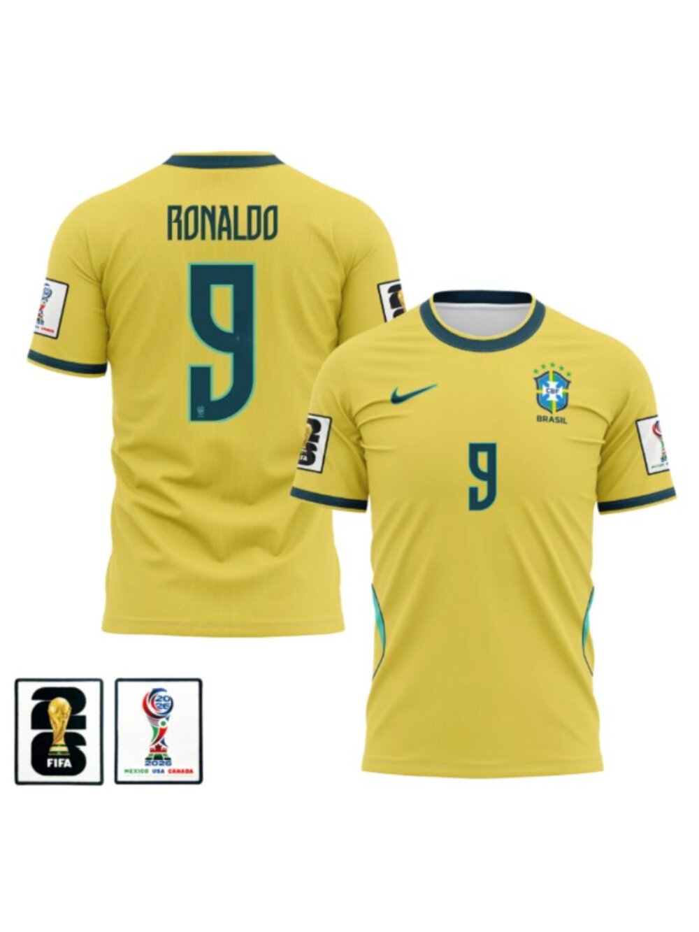 Mens Youths Select Ronaldo Nazario World Cup 2026 Home Jersey